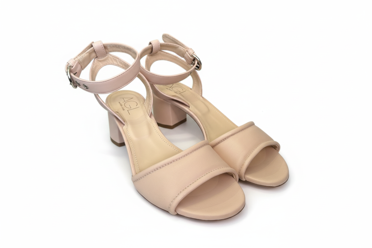 AGL Cristine Leather Ankle Strap Sandal (Discount Offer)