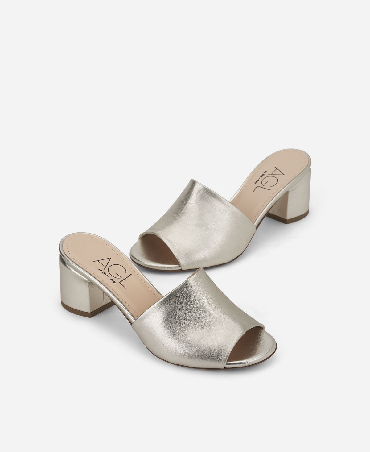 AGL Metallic Leather Sandal (Discount Offer)