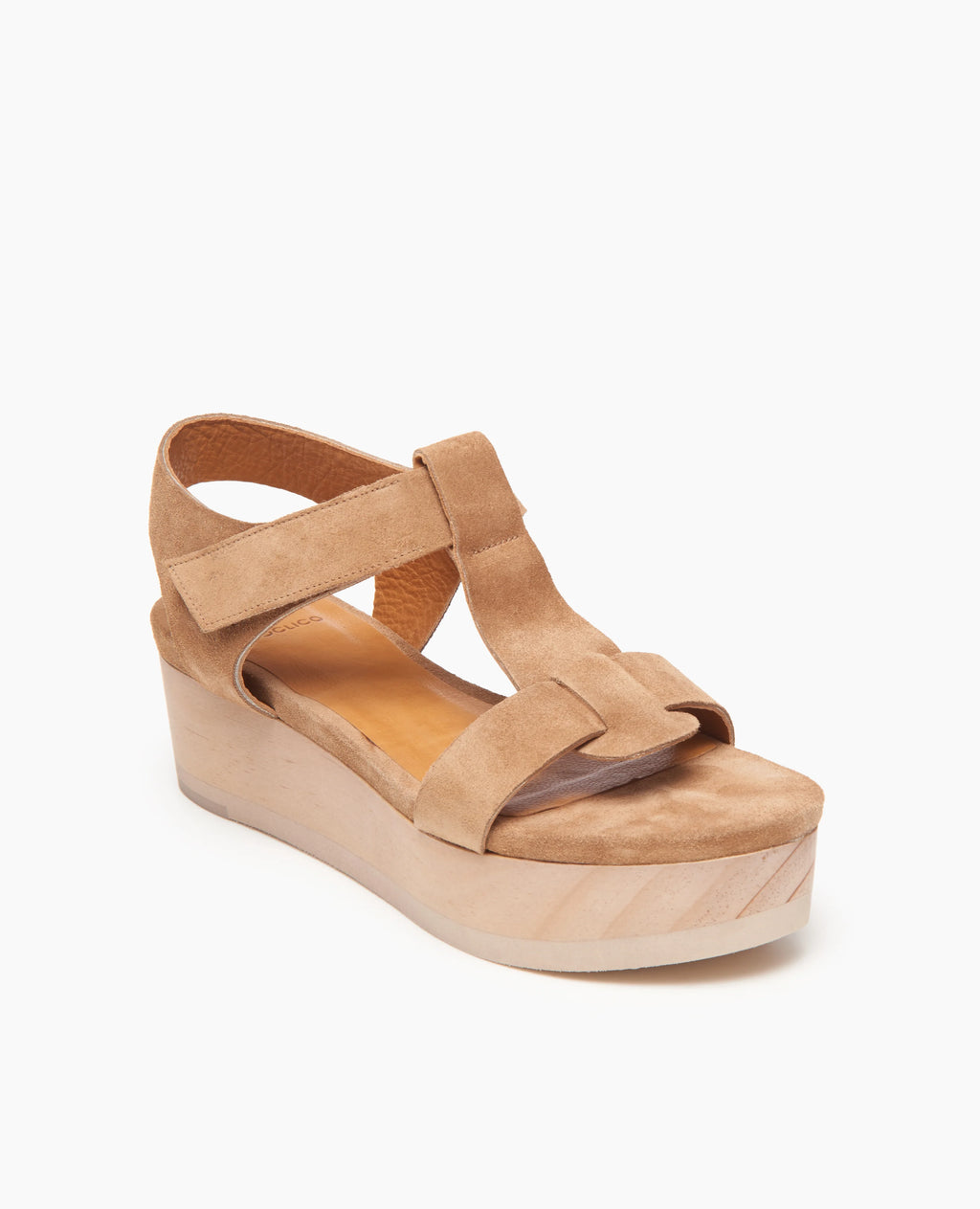 COCLICO Ally Tobacco Suede Sandal (Discount Offer)