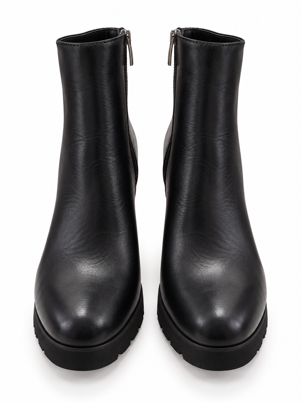 LA CANADIENNE Maya Noir Black Leather Boots (Discount Offer)