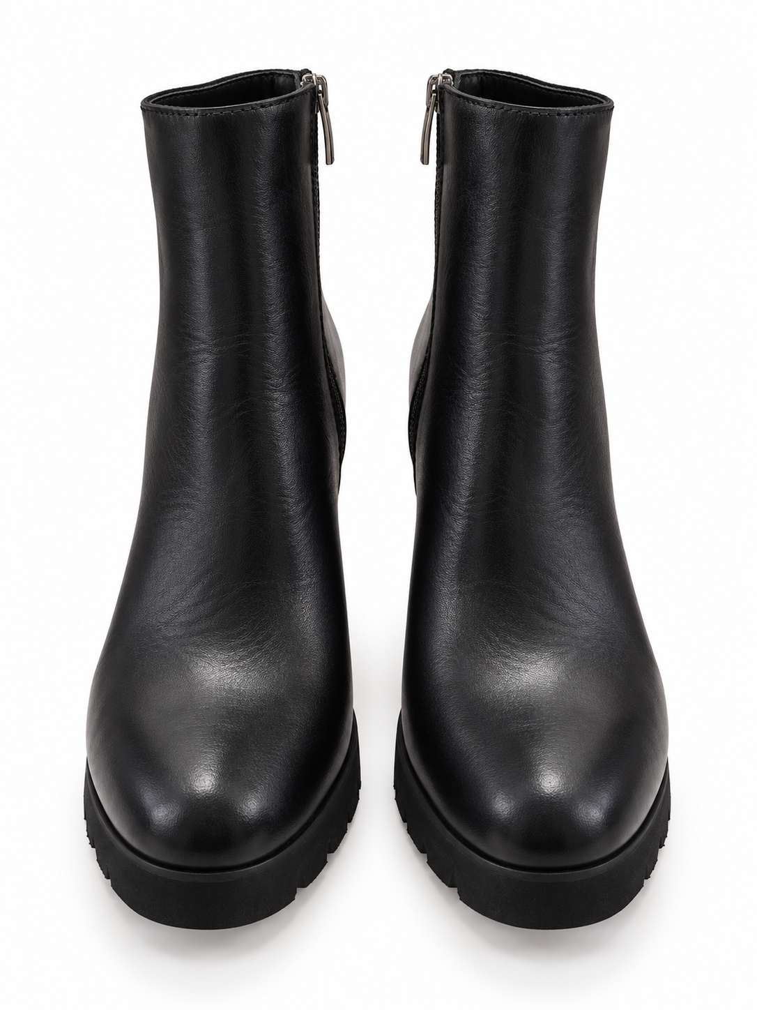 LA CANADIENNE Maya Noir Black Leather Boots (Discount Offer)