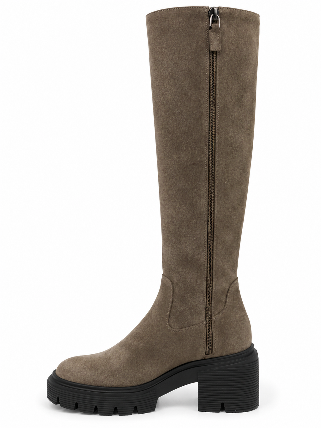 STUART WEITZMAN Soho Knee-high boot Charcoal Sport Suede (Discount Offer)