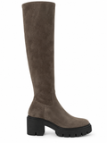 STUART WEITZMAN Soho Knee-high boot Charcoal Sport Suede (Discount Offer)