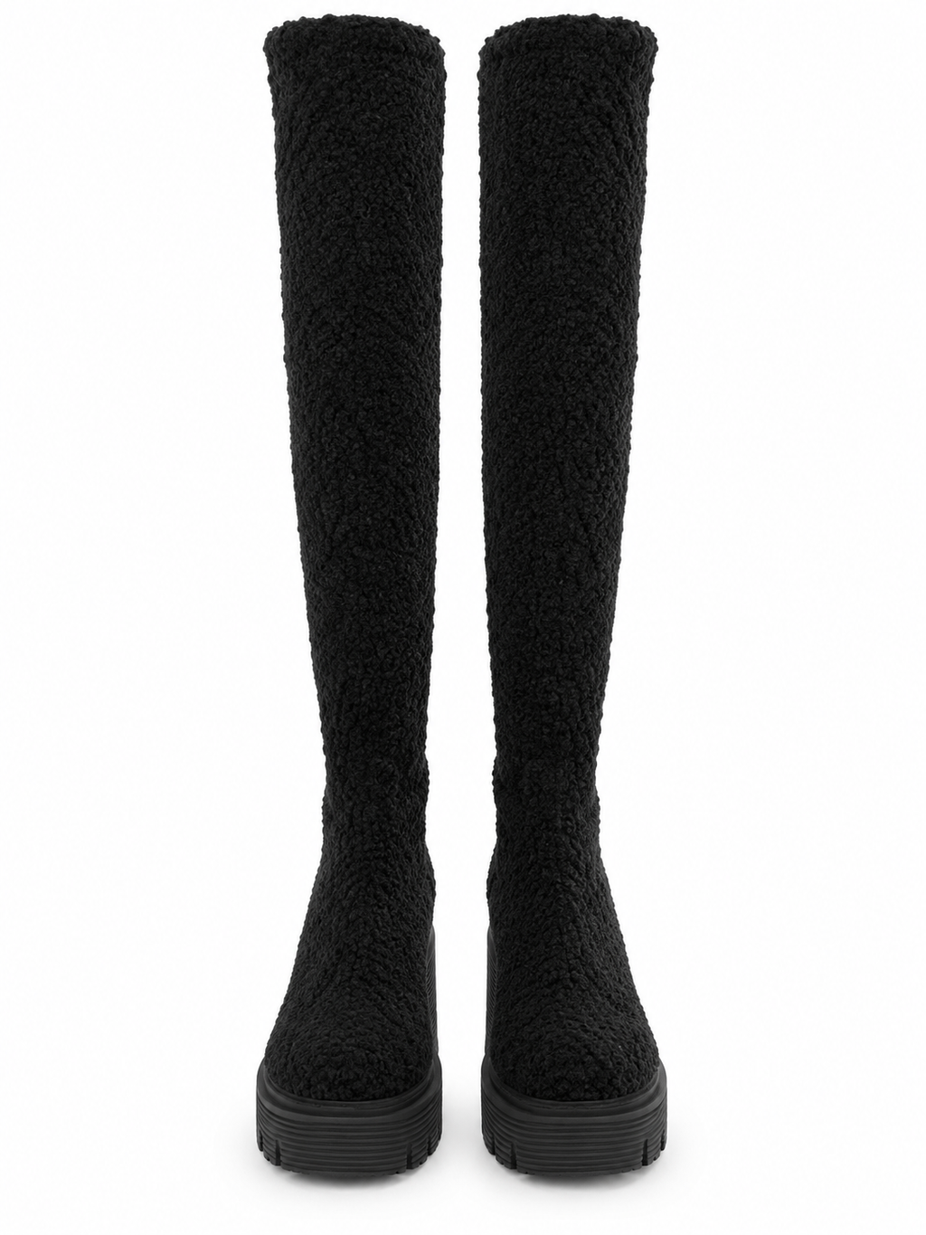 STUART WEITZMAN 5050 Soho Boot Black Boucle (Discount Offer)