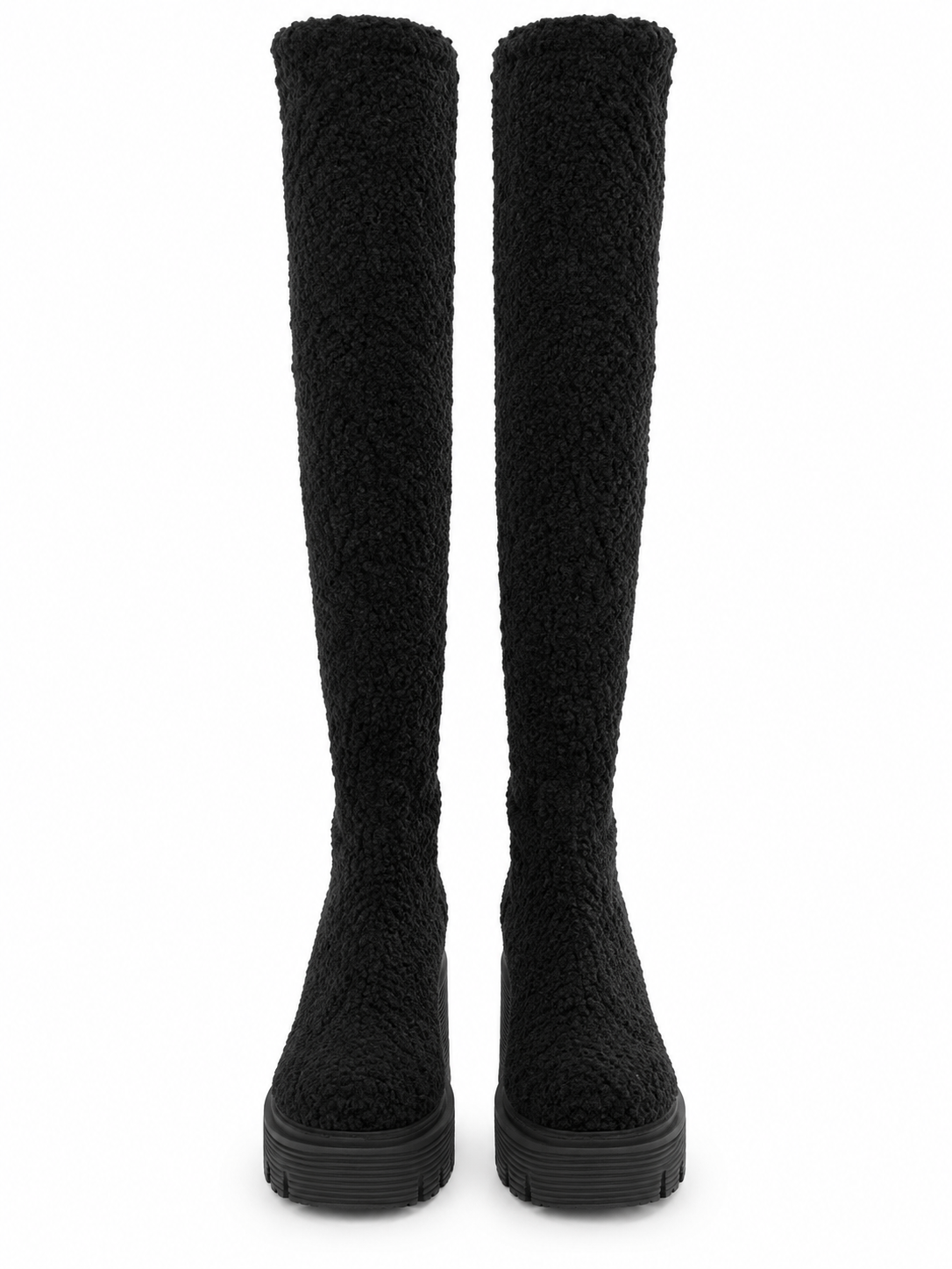 STUART WEITZMAN 5050 Soho Boot Black Boucle (Discount Offer)
