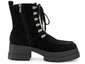 CLERGERIE Walt Black Suede Lace-Up Boots (Discount Offer)