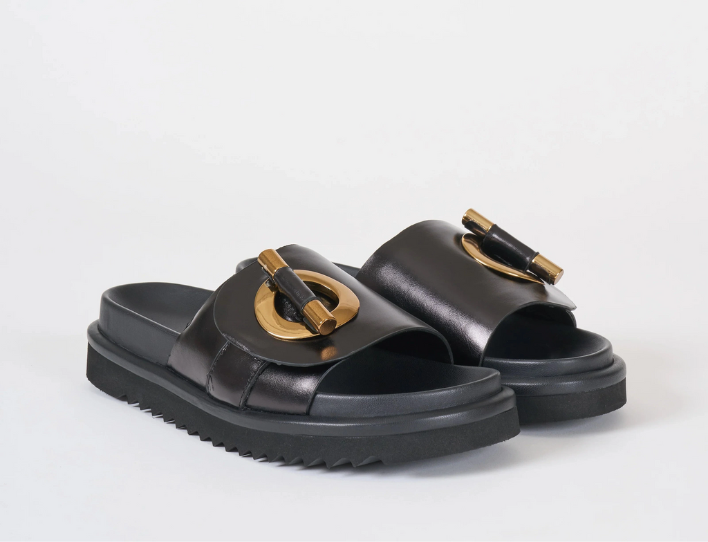 HOMERS Sierra Black Sandal (Discount Offer)