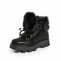 MONTELLIANA 1965 Aurora Ankle Boot in Black Goat Fur (Discount Offer)