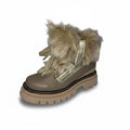 MONTELLIANA 1965 Aurora Ankle Boot in Taupe Goat Fur (Discount Offer)