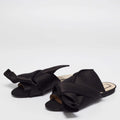 N°21 Black Satin Knot Flat Mules (Discount Offer)