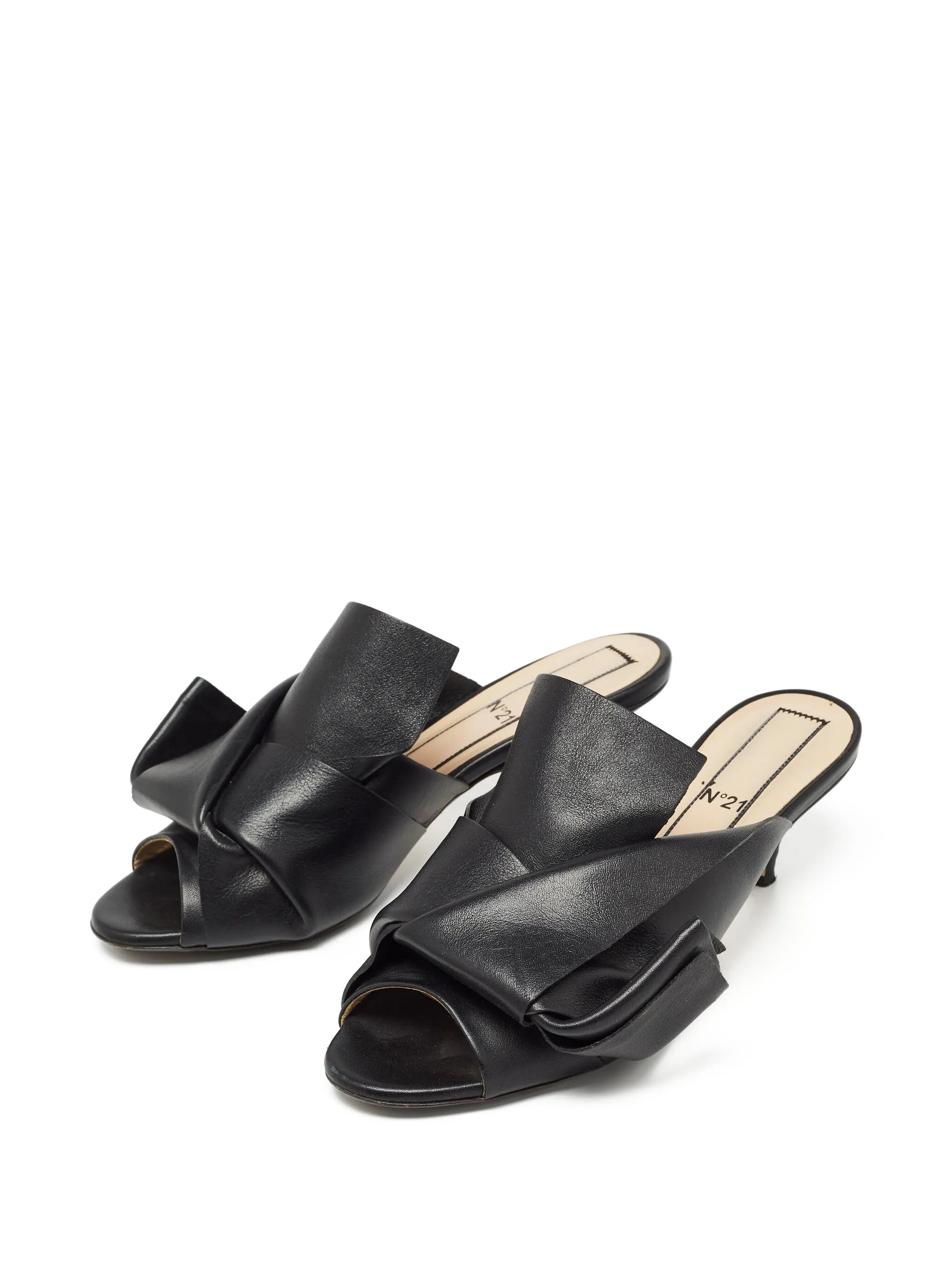 N°21 Bow Kitten Heel Mule (Discount Offer)