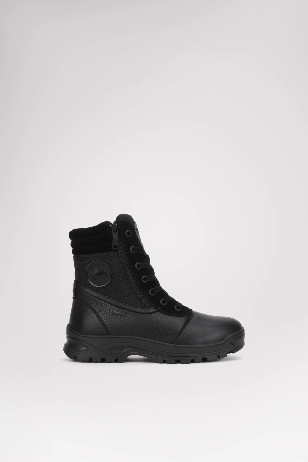 PAJAR Trooper IG Men's Lace Up Boot w/Zip and Ice Gripper Black (Discount Offer)