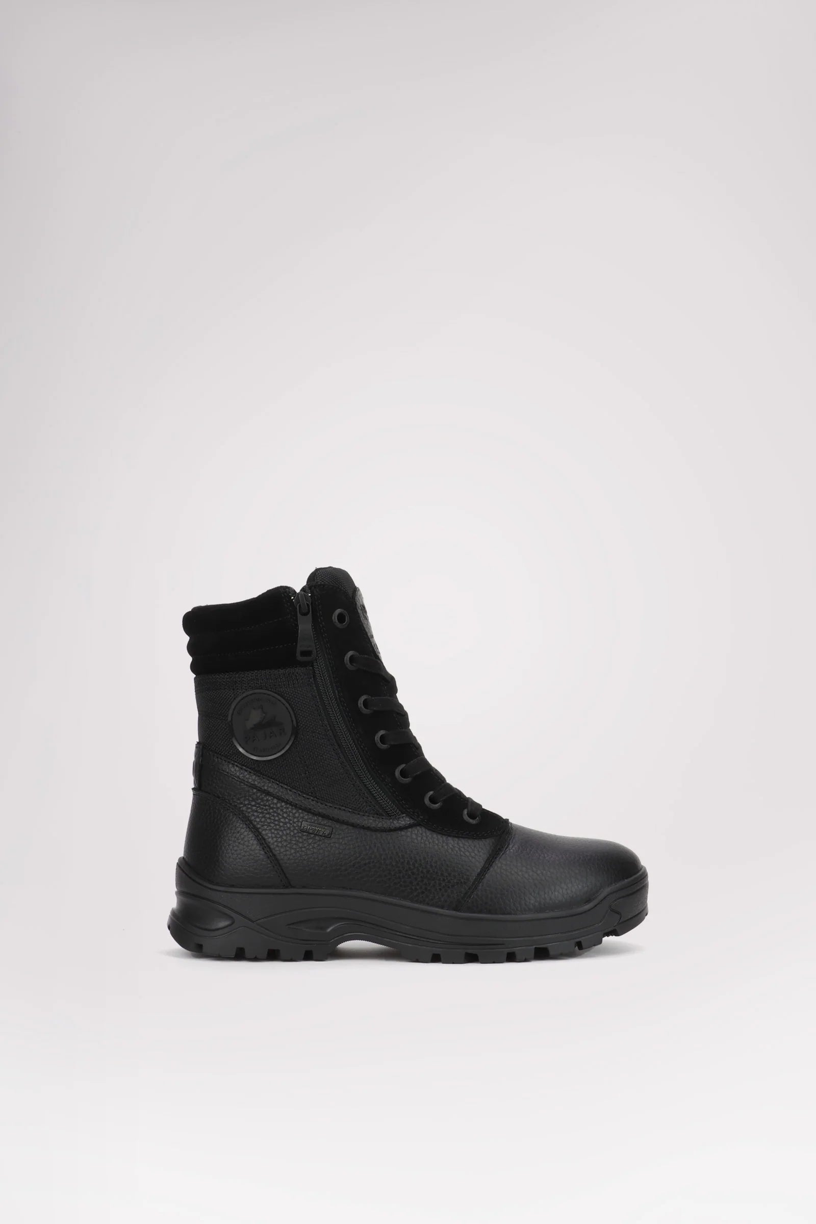 PAJAR Trooper IG Men's Lace Up Boot w/Zip and Ice Gripper Black (Discount Offer)