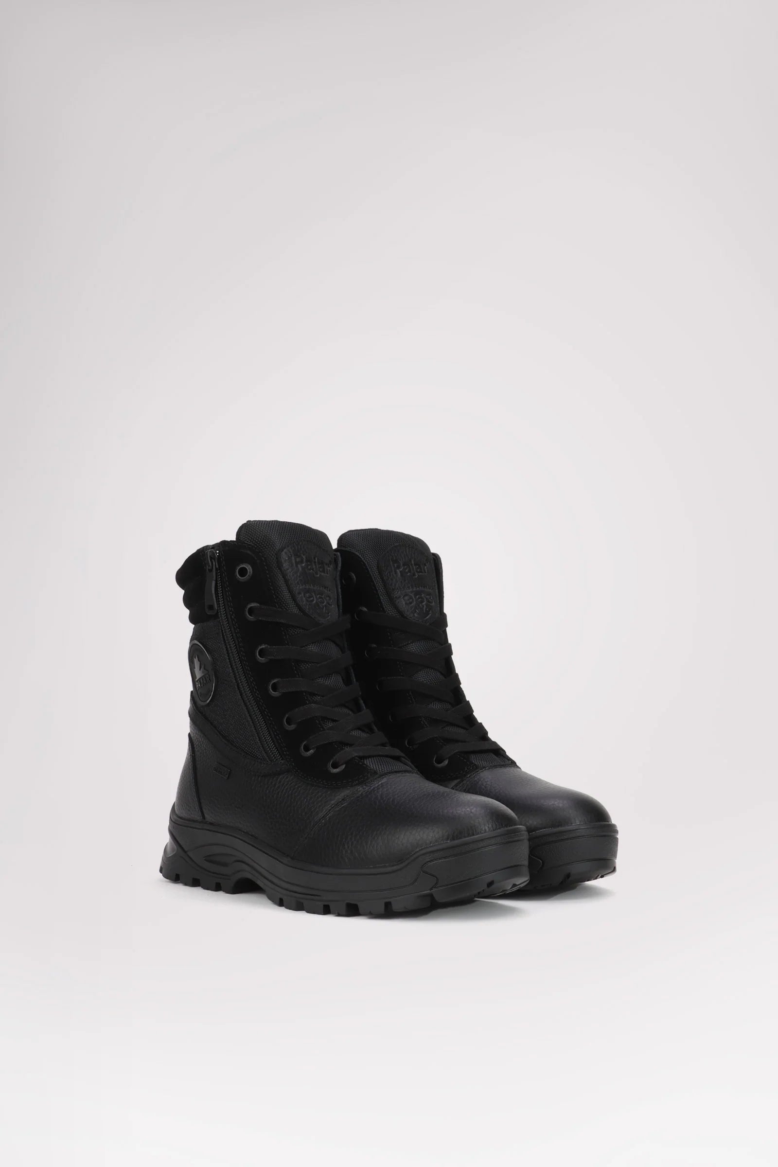 PAJAR Trooper IG Men's Lace Up Boot w/Zip and Ice Gripper Black (Discount Offer)