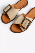 PENELOPE CHILVERS Biarritz Buckle Sandal Caramel (Discount Offer)