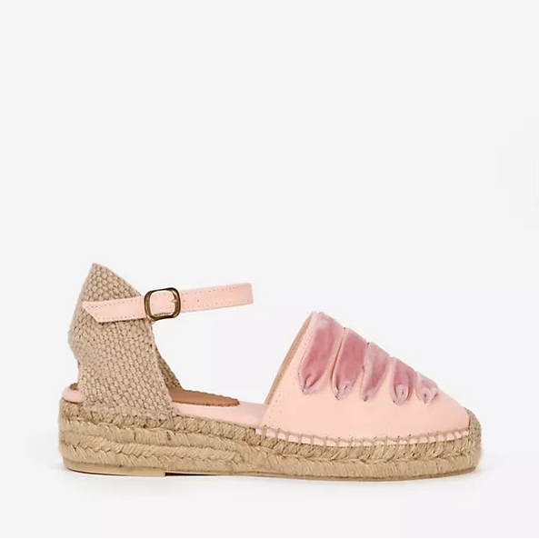 PENELOPE CHILVERS Low Mary Jane Dali Espadrille/Tea Rose (Discount Offer)