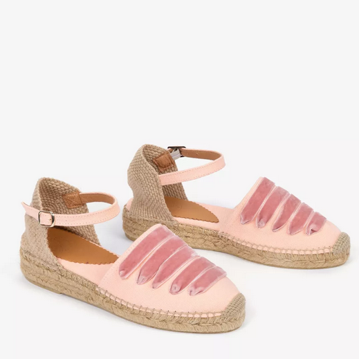 PENELOPE CHILVERS Low Mary Jane Dali Espadrille/Tea Rose (Discount Offer)