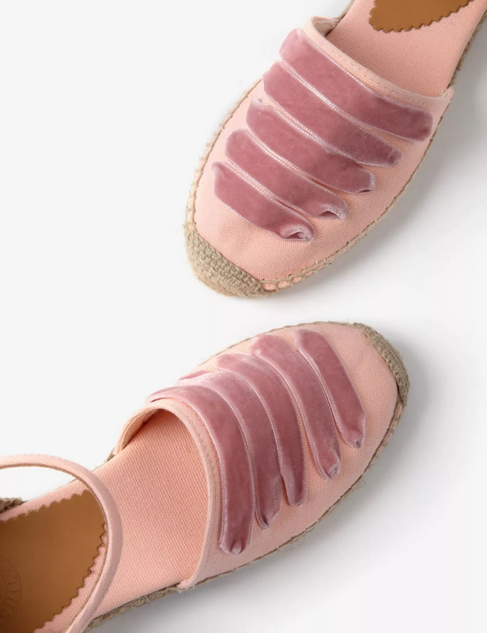 PENELOPE CHILVERS Low Mary Jane Dali Espadrille/Tea Rose (Discount Offer)