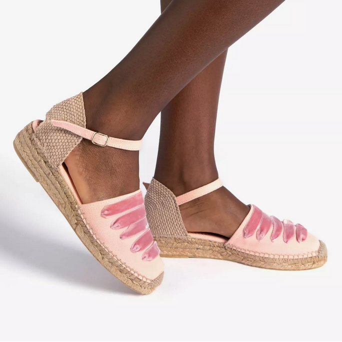 PENELOPE CHILVERS Low Mary Jane Dali Espadrille/Tea Rose (Discount Offer)