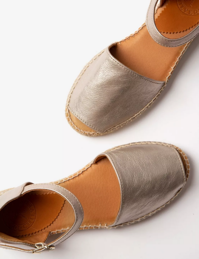 PENELOPE CHILVERS Montserrat Leather Espadrille (Discount Offer)