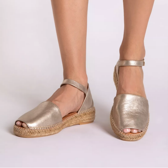 PENELOPE CHILVERS Montserrat Leather Espadrille (Discount Offer)