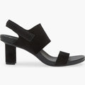 PEDRO GARCIA Collins Black Castoro-Naplack Slingback Heel Sandal (Discount Offer)