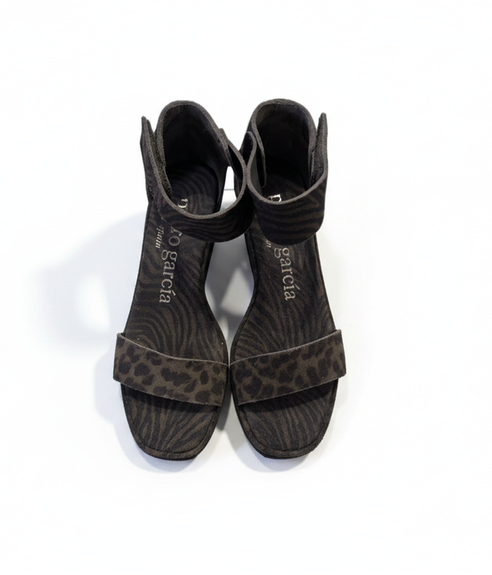 PEDRO GARCIA Fidelia Leopard/Zebra print Wedge (Discount Offer)