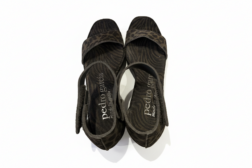 PEDRO GARCIA Fidelia Leopard/Zebra print Wedge (Discount Offer)