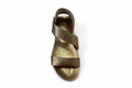 PEDRO GARCIA Jedda 08 Metallic Ankle-Grip Sandal in Gold (Discount Offer)