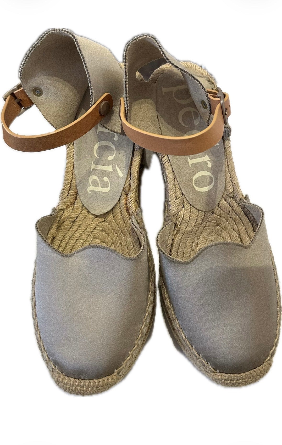 PEDRO GARCIA Olalla Satin Wedge (Discount Offer)