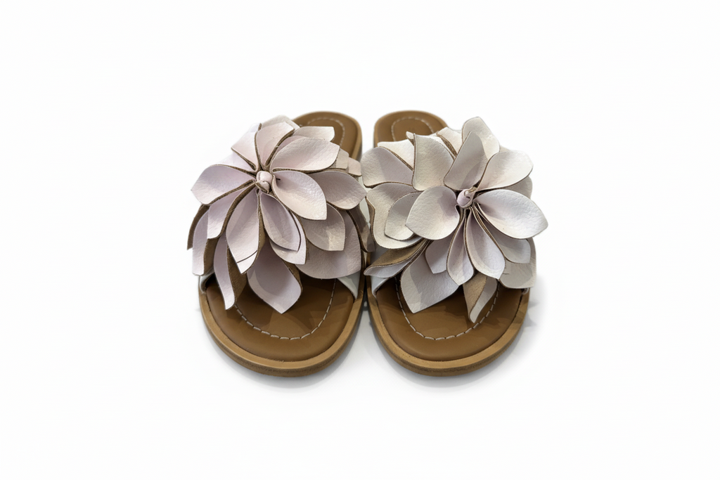 SEE BY CHLOE Magnolia Leather Flower Slide Sandal (Discount Offer)