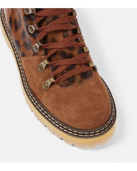 SEE BY CHLOE Eileen Laceup Brown (Discount Offer)