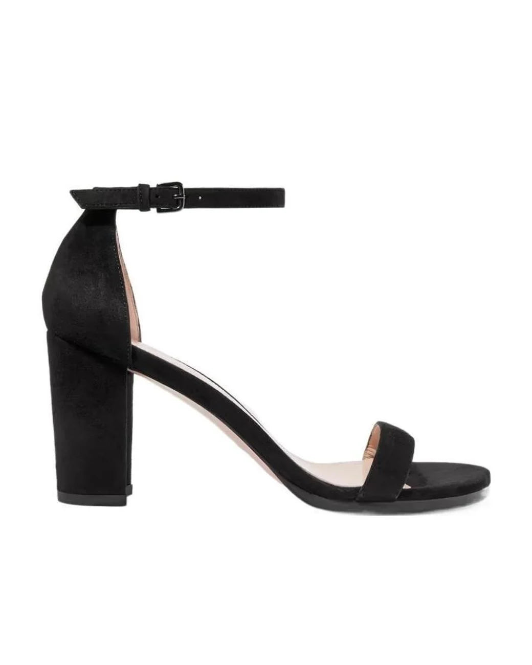 STUART WEITZMAN Nearlynude Ankle Strap Suede Sandal (Discount Offer)