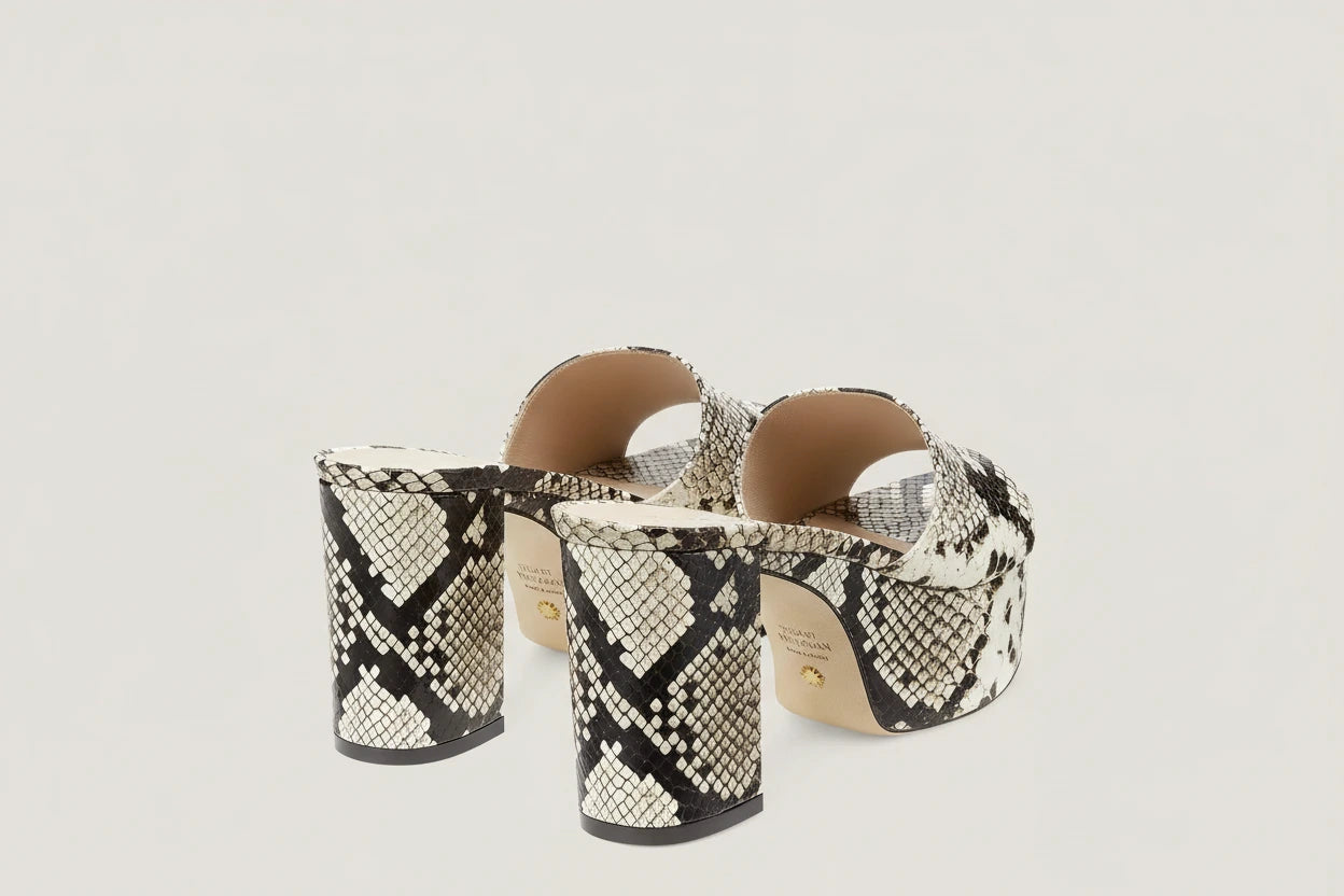 STUART WEITZMAN Squarehigh Platform 95 Slide (Discount Offer)