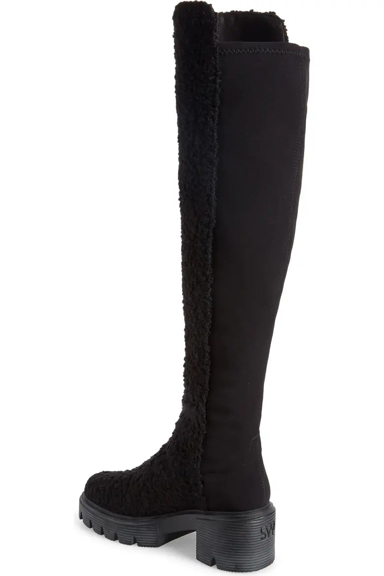 STUART WEITZMAN 5050 Soho Boot Black Boucle (Discount Offer)
